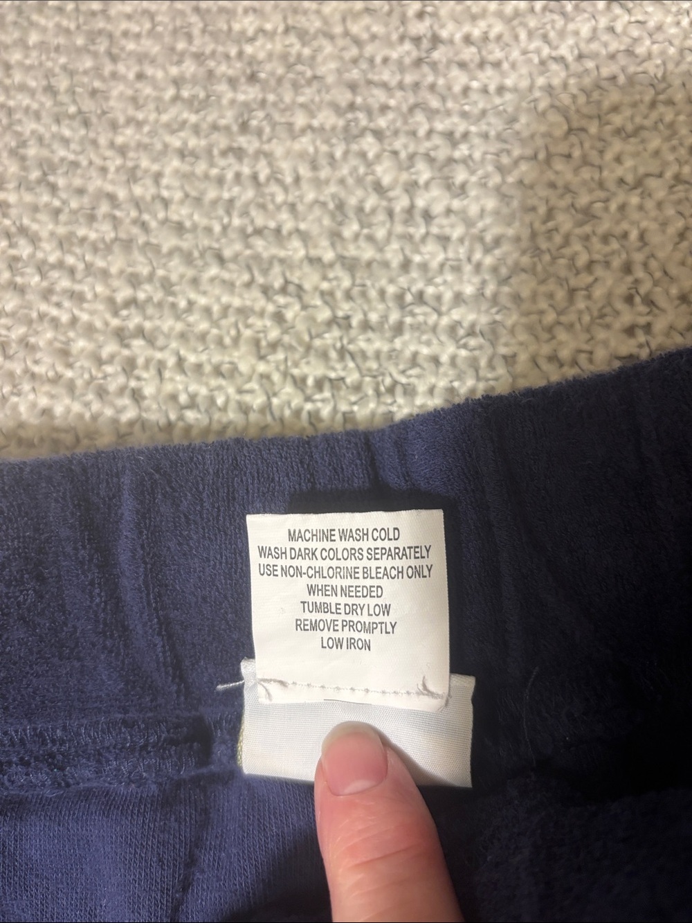 Athletic Navy Pull-On Terry Skirt with Shorts and Pockets - Picture 4 of 9